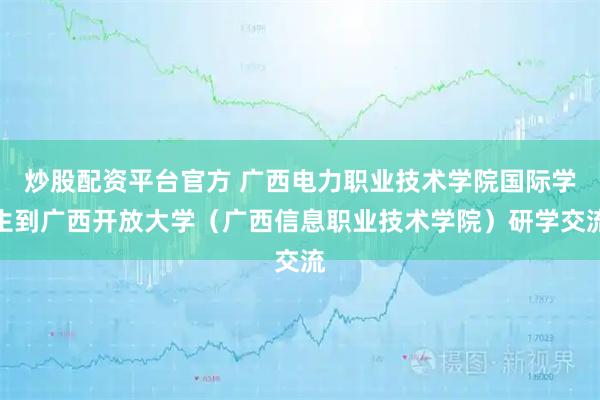 炒股配资平台官方 广西电力职业技术学院国际学生到广西开放大学（广西信息职业技术学院）研学交流